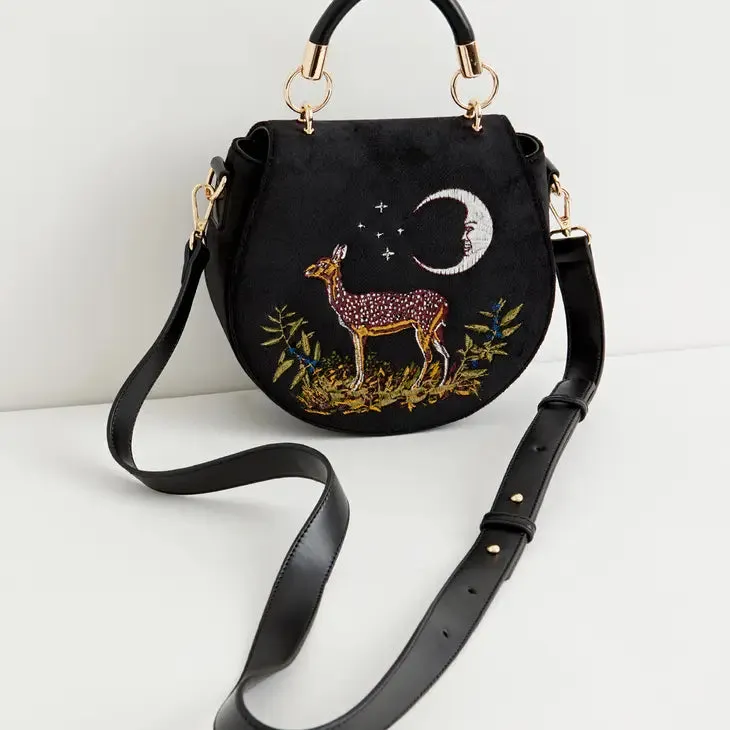 Deer & Moon  Saddle Bag