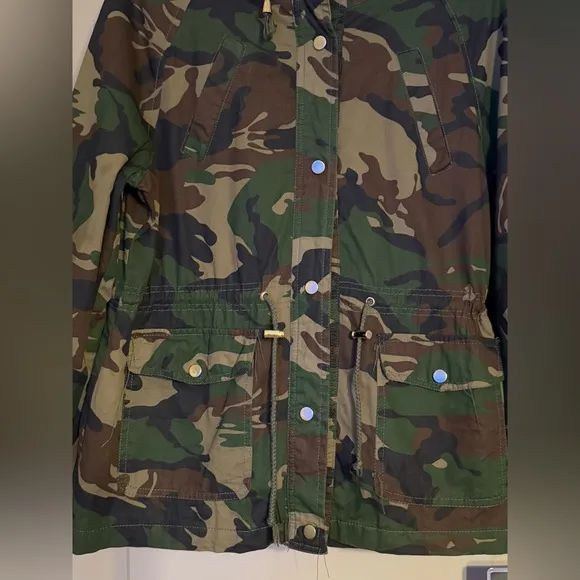 Delia’s Green Y2K Camouflage Utility Jacket size L