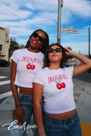 Delta Zeta Cherry Bomb Baby Tee