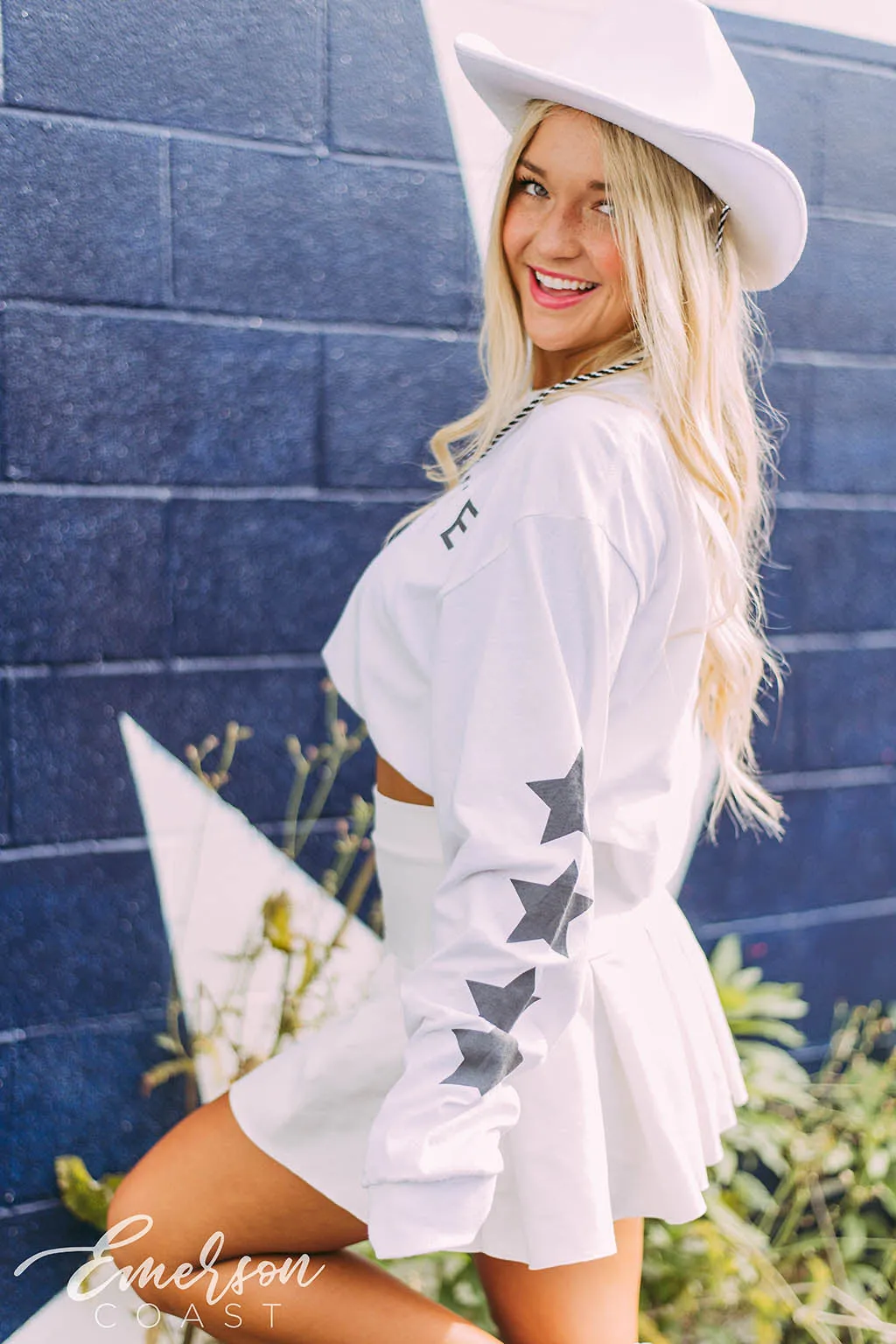 Delta Zeta Star Long Sleeve Tee