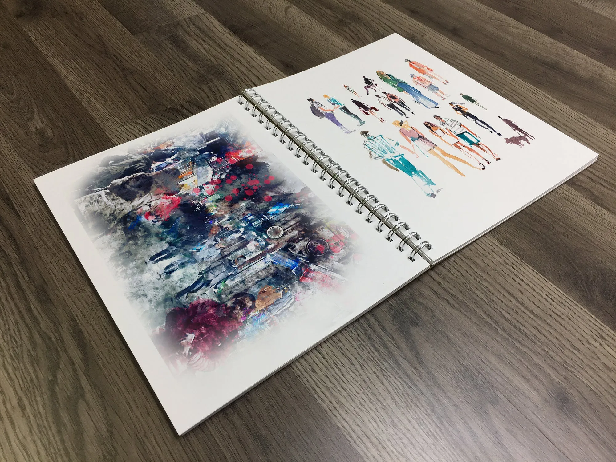 Design Ideation SIMPLE SKETCH. Wire Bound Sketchbook. Journal Style. Mixed Media.(8.5" x 11") WB-2550-LS