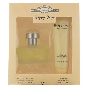 Designer French Collection Happy Days Eau de Parfum Gift Set Eau de Parfum 100ml - Body Lotion 90ml