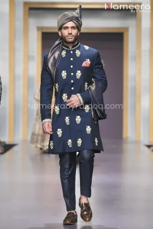 Designer Men's Sherwani with Embroidery Online #GR44