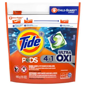 Detergente Capsulas Pods Ultra Oxi Tide 15 ct 446 gr