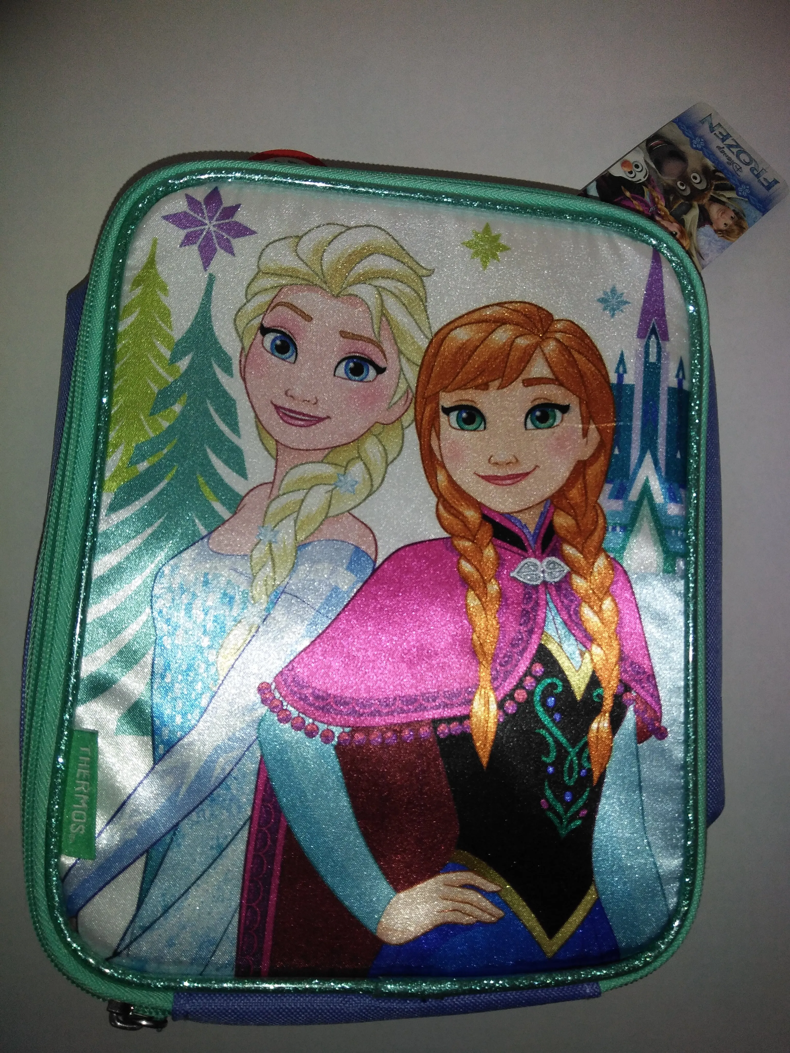 Disney Frozen Anna Elsa Thermos Lunch Bag Box Tote