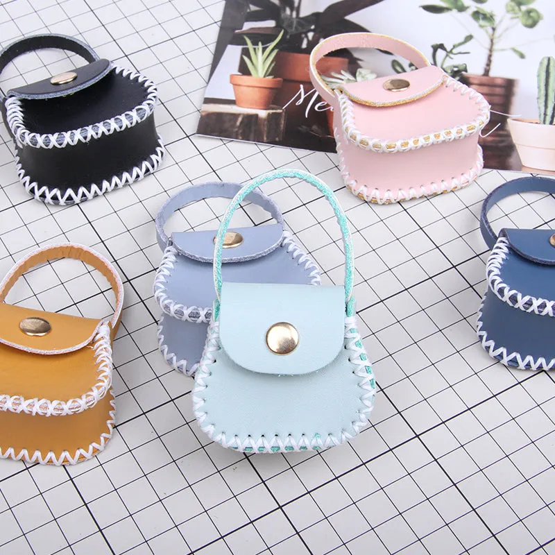 DIY Leather Coin Pouch Kits DIY Leather Mini HandBag Kit DIY Khaki Leather Projects DIY Leather Pouch Kit