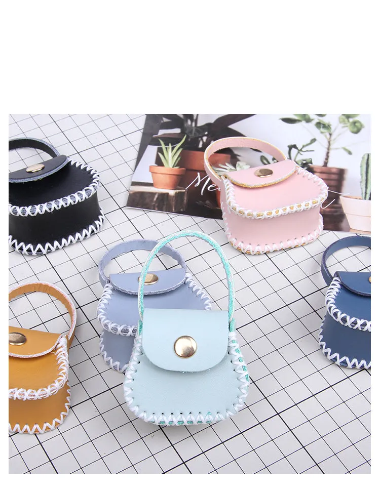 DIY Leather Coin Pouch Kits DIY Leather Mini HandBag Kit DIY Khaki Leather Projects DIY Leather Pouch Kit