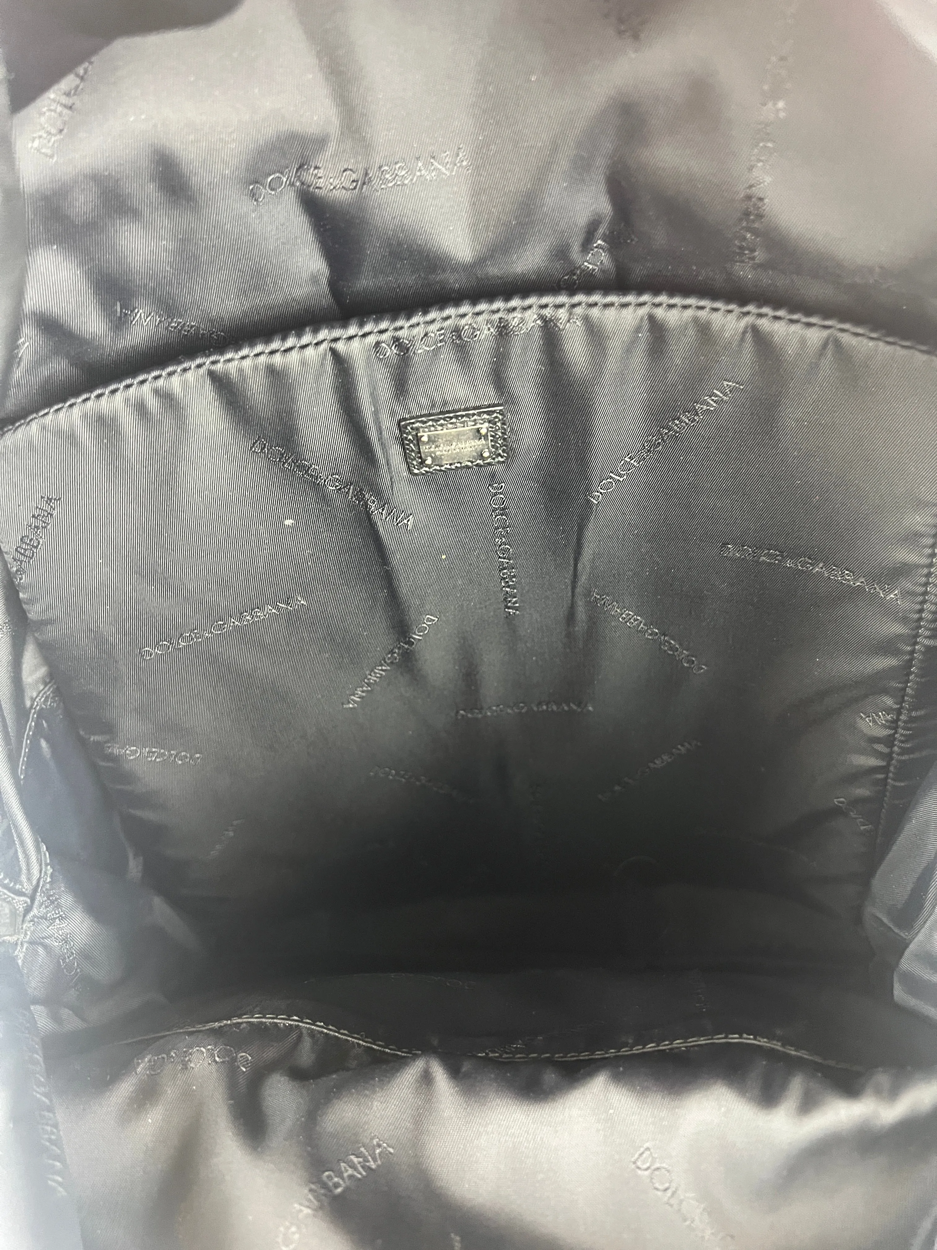 Dolce & Gabbana Cowboy Motif Large Backpack in Black