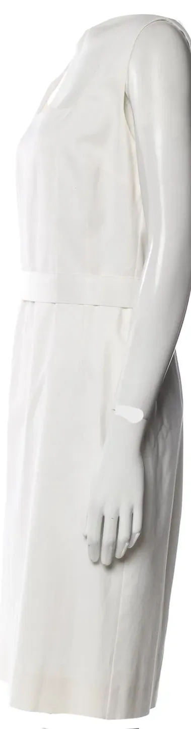 DOLCE & GABBANA Italy. Neutral Color Viscose/Cotton Blend Mini Dress