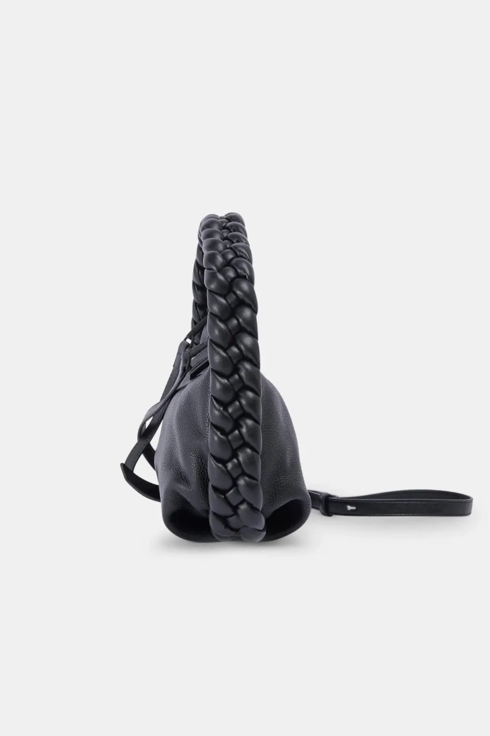 DOLCE VITA Pippa Crossbody Shoulder Bag Soft Pebbled Leather Braided Handle