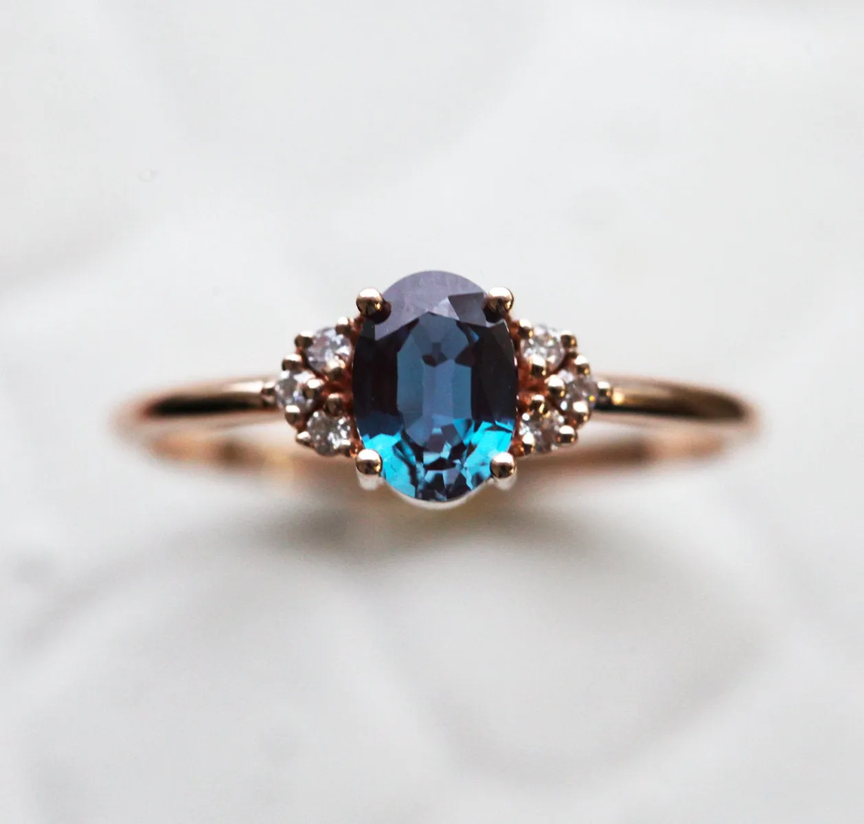 Dora Oval Alexandrite Ring