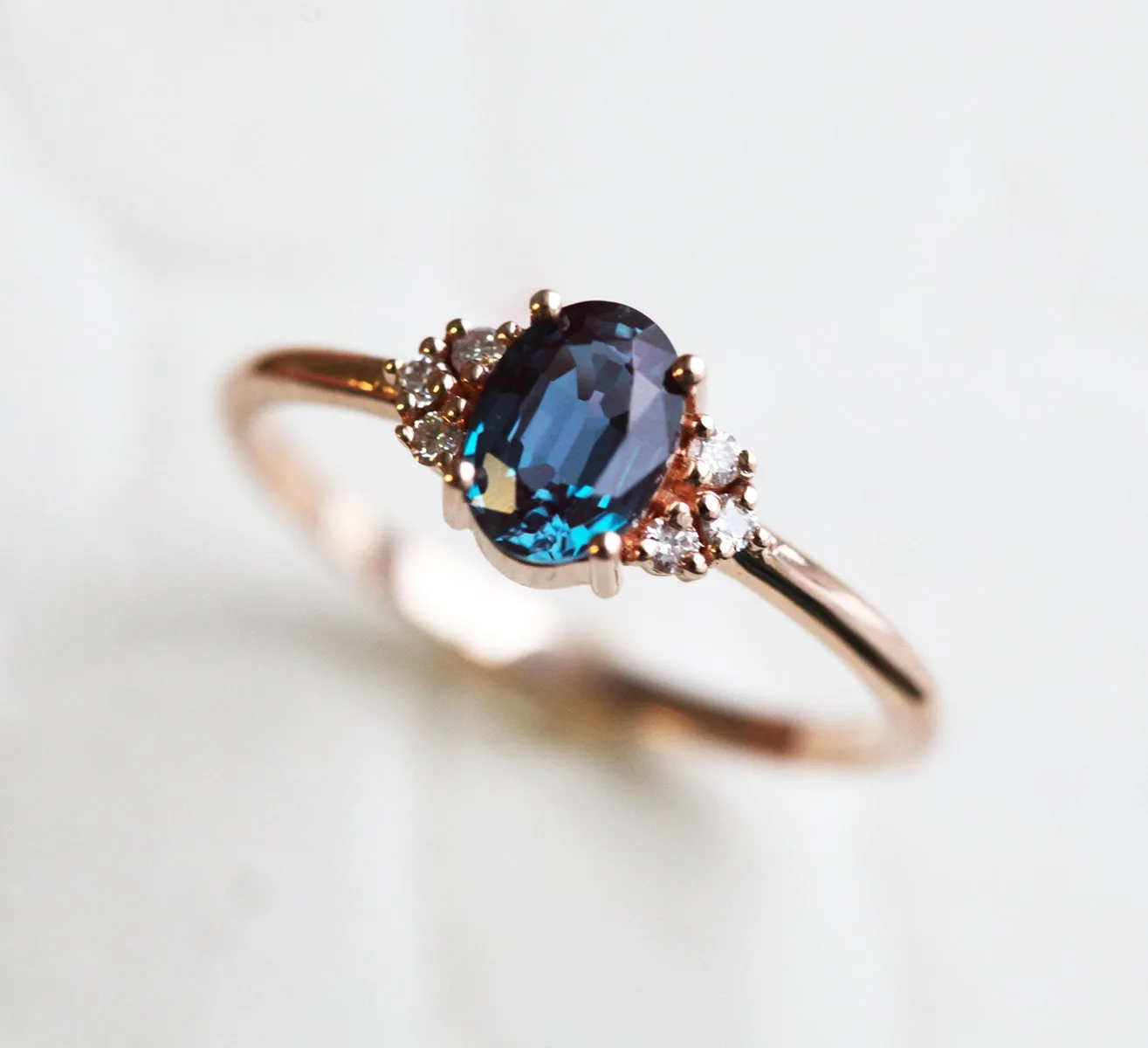 Dora Oval Alexandrite Ring