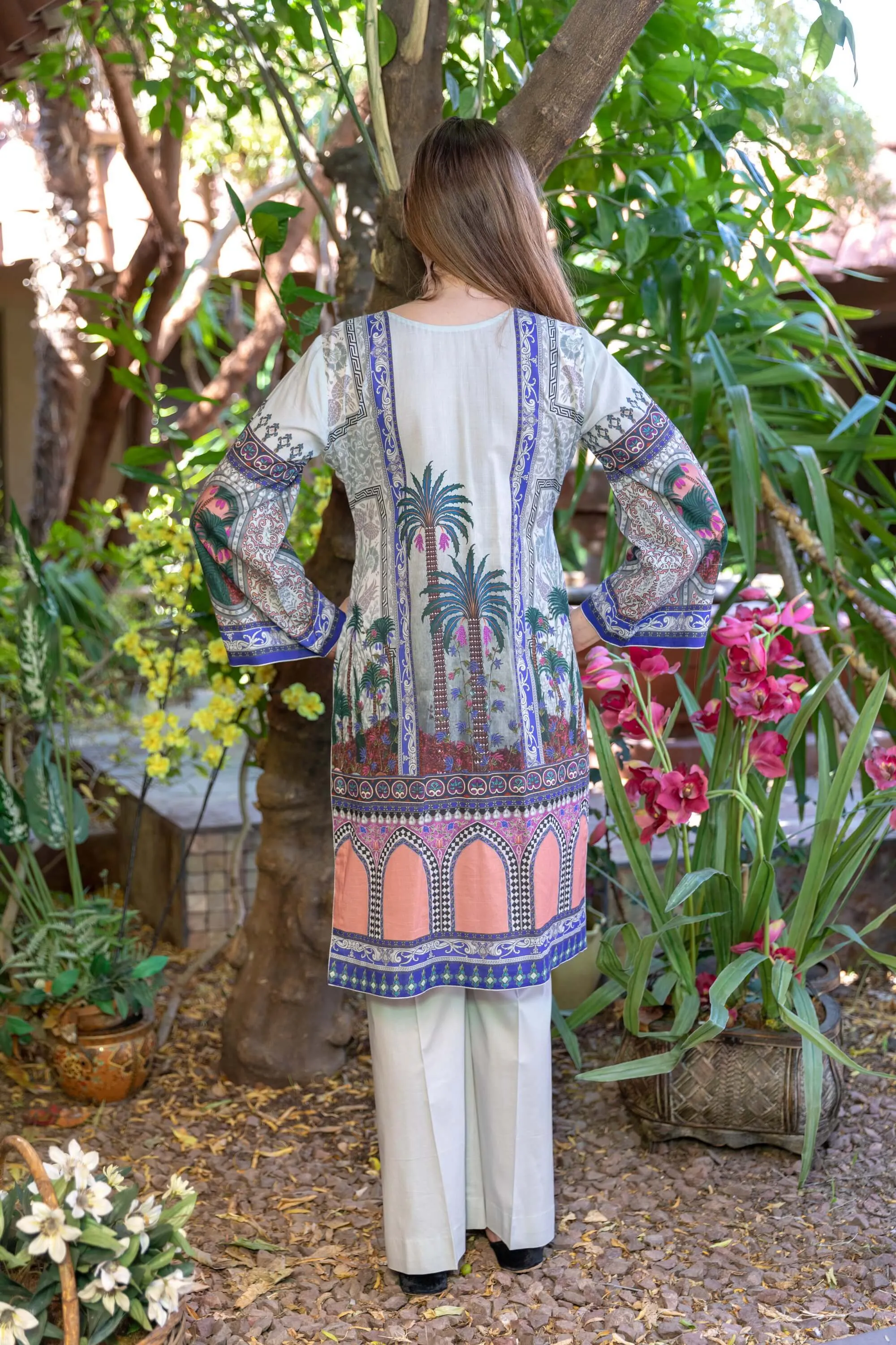 Elan Designer Lawn-Cotton Salwar Kameez Suit