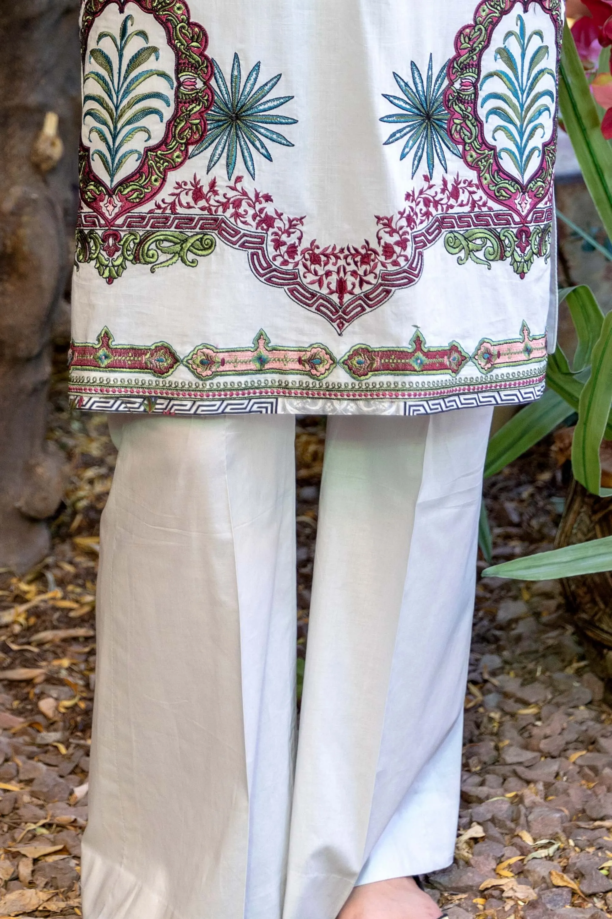 Elan Designer Lawn-Cotton Salwar Kameez Suit