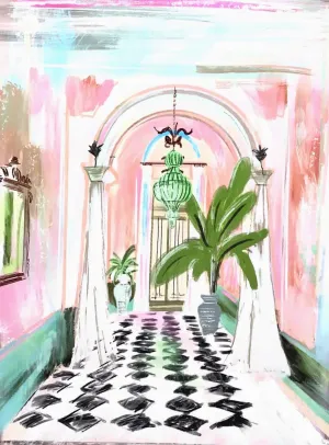 ENTRANCE TO PALM BEACH - CANVAS 30x40 PRINT