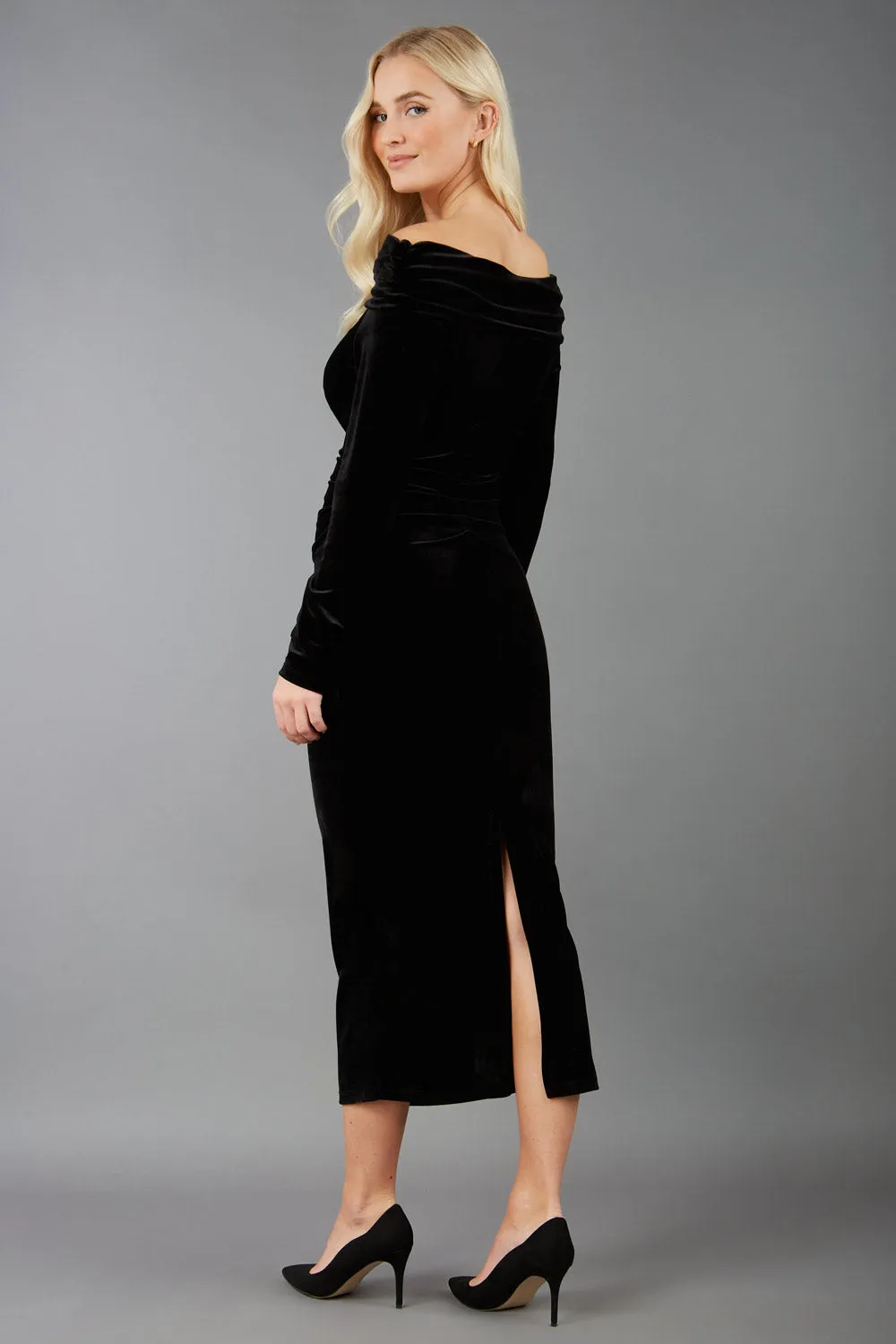 Eponine Midi Velvet Dress
