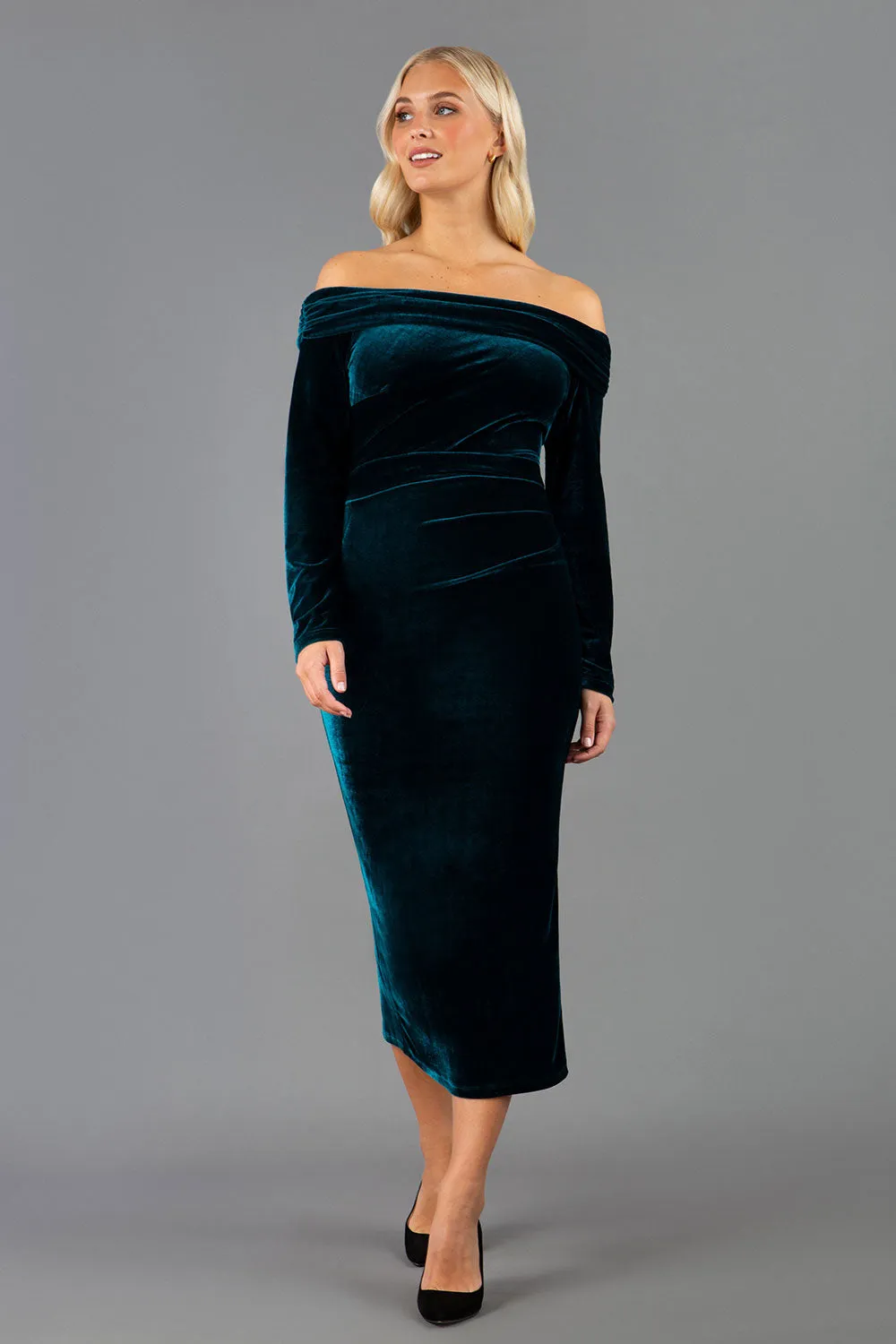 Eponine Midi Velvet Dress