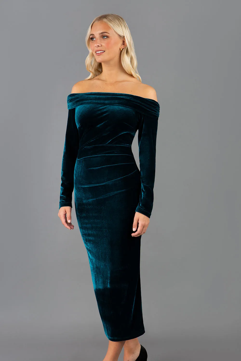 Eponine Midi Velvet Dress