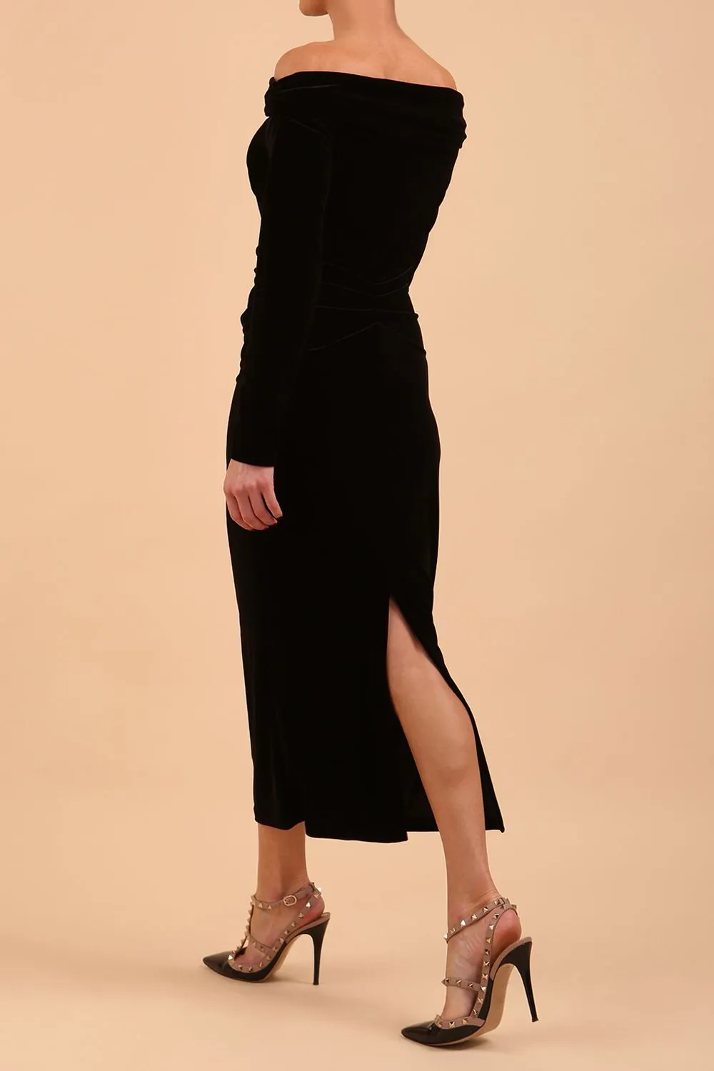 Eponine Midi Velvet Dress