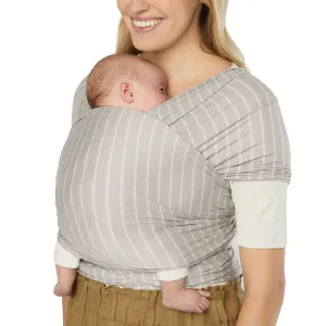 Ergobaby Aura Sustainable Knit Baby Wrap - Grey Stripes