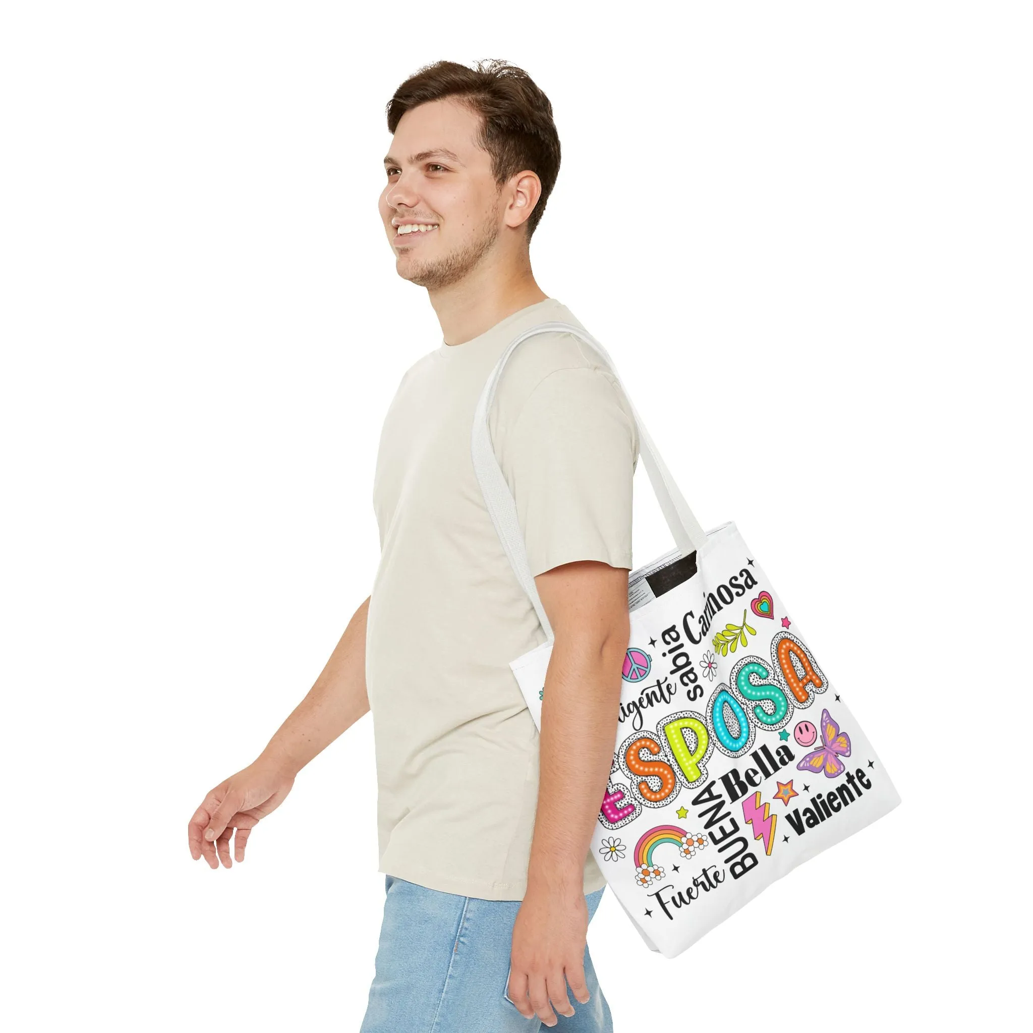 Esposa Inspirational Tote Bag for Wives, Gift for Her, Tote for Shopping, Beach Bag, Fun and Unique Handbag