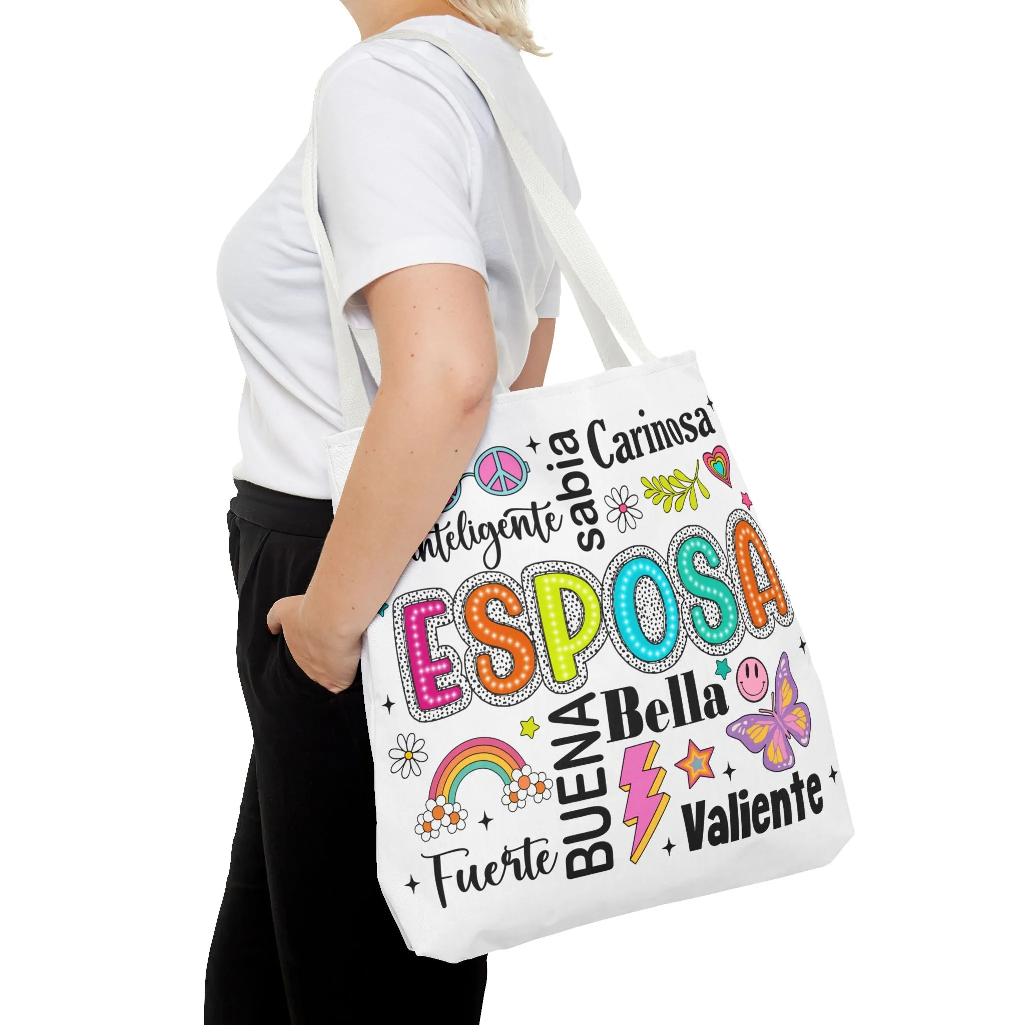 Esposa Inspirational Tote Bag for Wives, Gift for Her, Tote for Shopping, Beach Bag, Fun and Unique Handbag