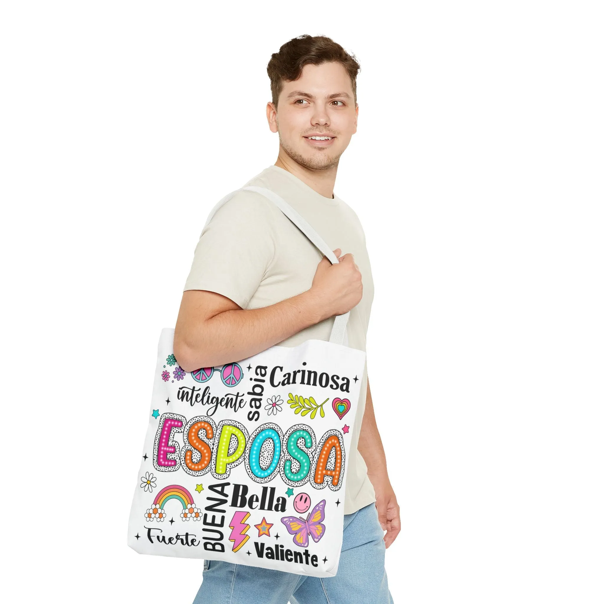 Esposa Inspirational Tote Bag for Wives, Gift for Her, Tote for Shopping, Beach Bag, Fun and Unique Handbag