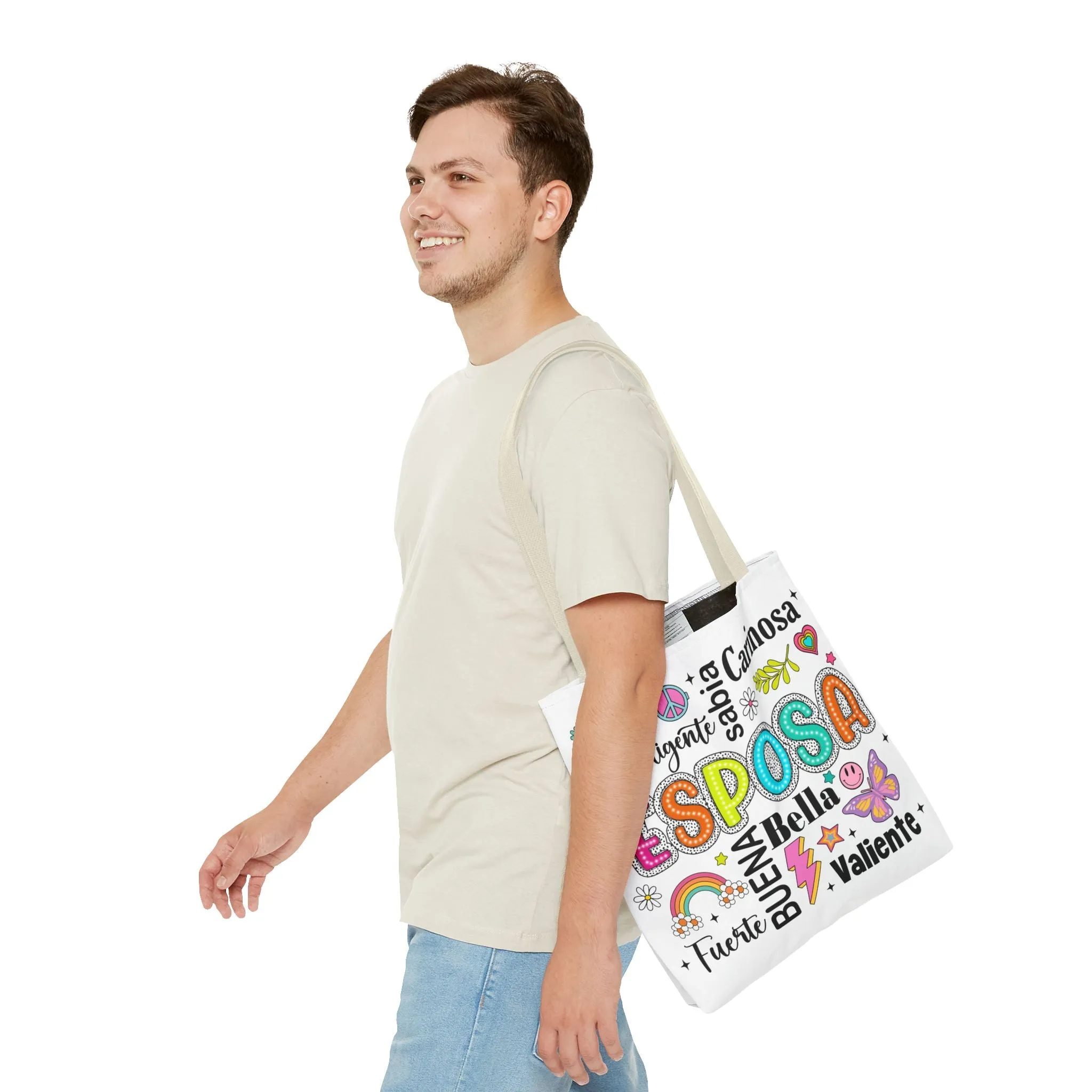 Esposa Inspirational Tote Bag for Wives, Gift for Her, Tote for Shopping, Beach Bag, Fun and Unique Handbag