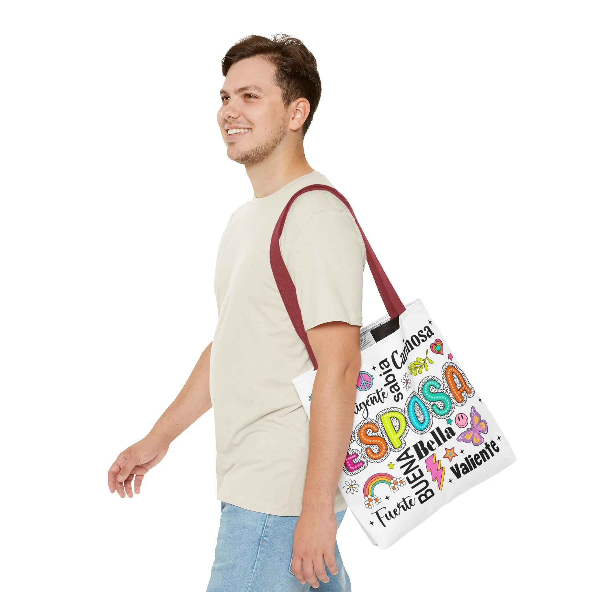 Esposa Inspirational Tote Bag for Wives, Gift for Her, Tote for Shopping, Beach Bag, Fun and Unique Handbag