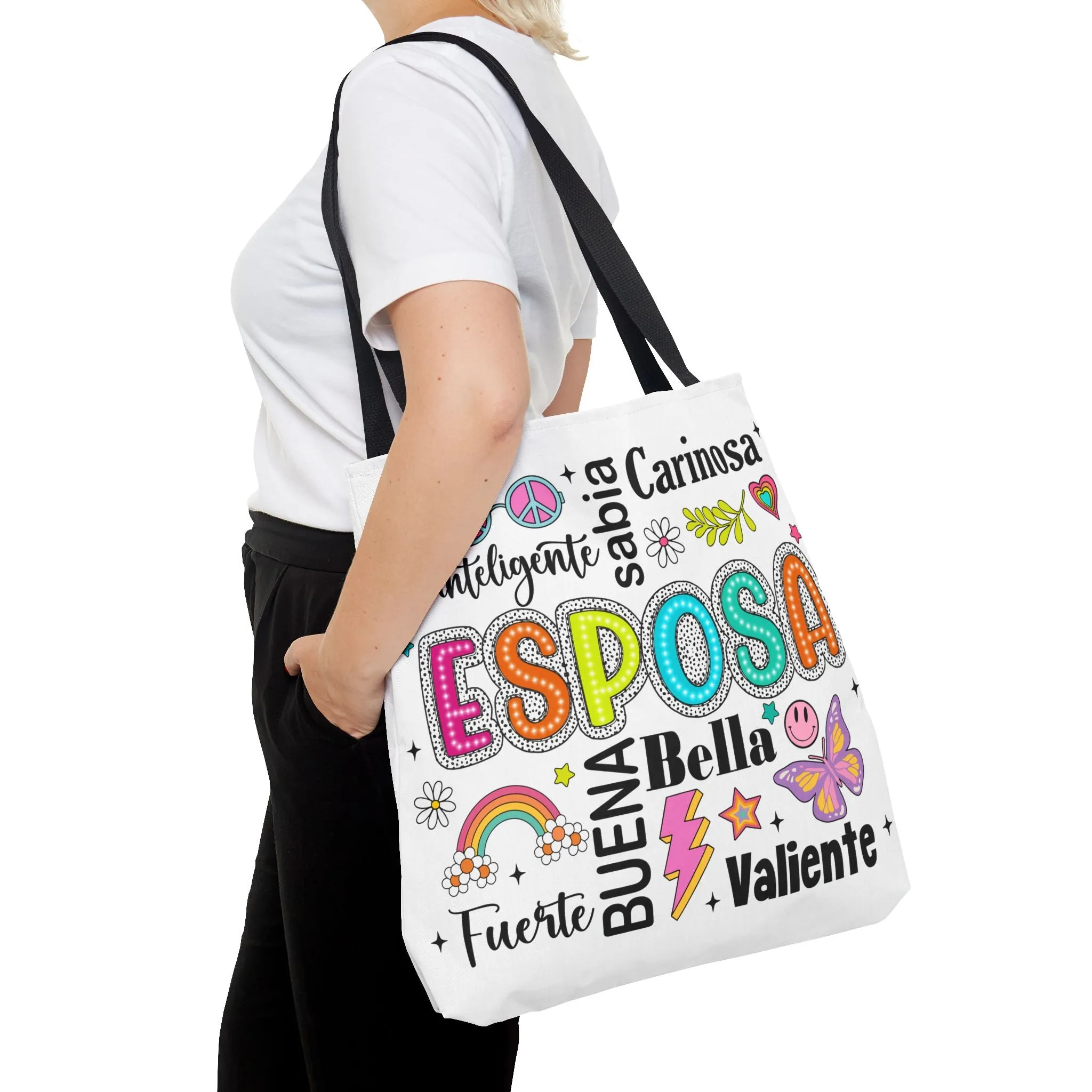 Esposa Inspirational Tote Bag for Wives, Gift for Her, Tote for Shopping, Beach Bag, Fun and Unique Handbag