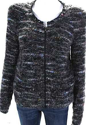 Etoile Isabel Marant. Multicolor Wool Metallic Full Zip Jacket