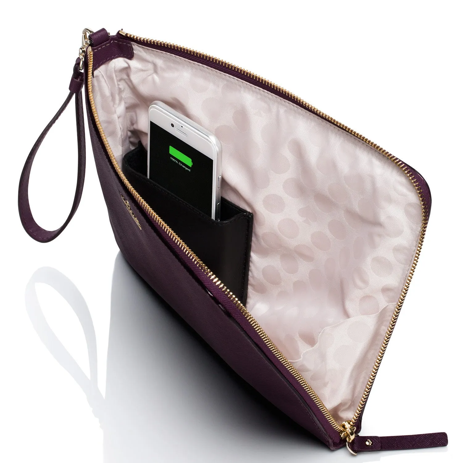 Everpurse Kate Spade Quentin Mahogany Wristlet
