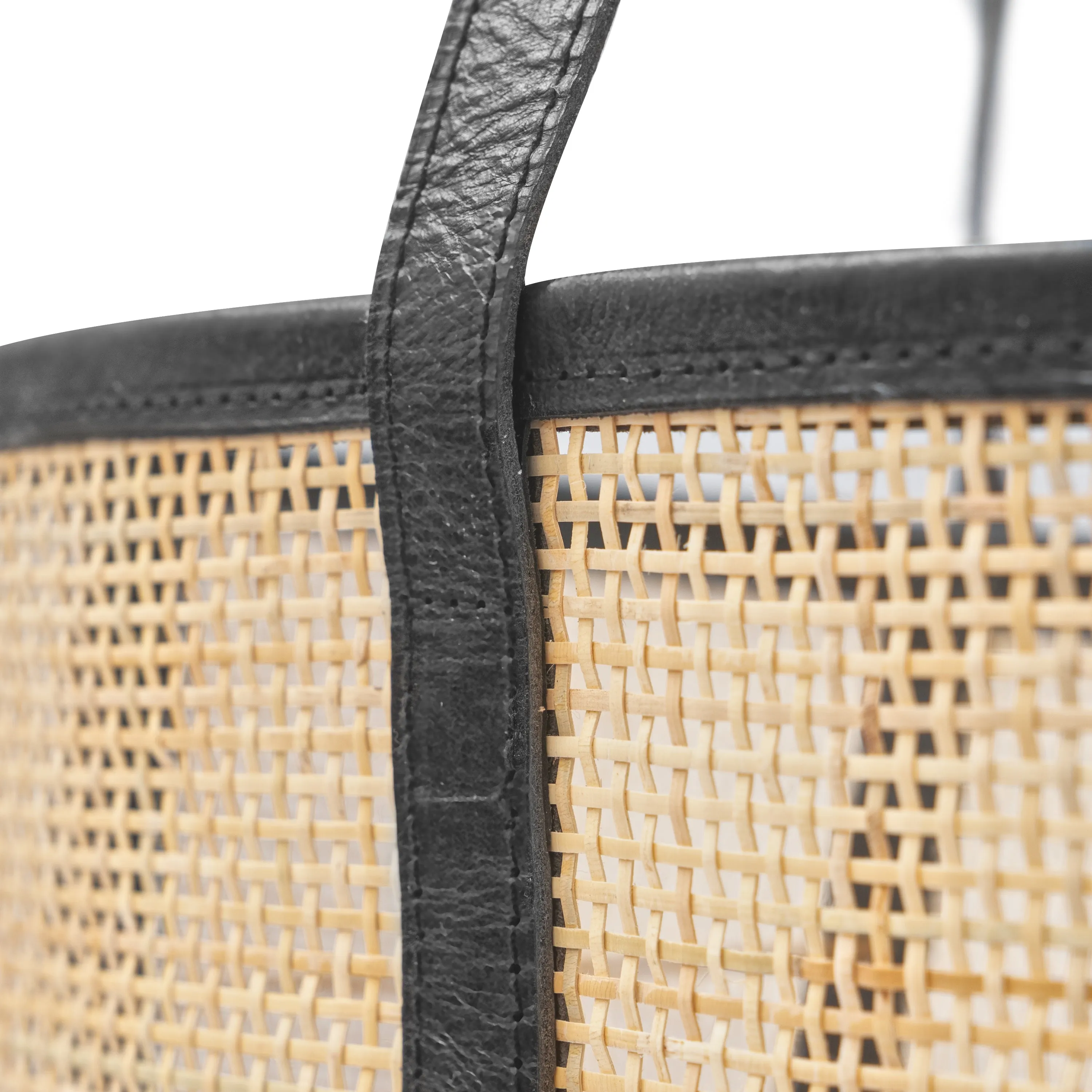Everyday Carryall Rattan Leather Tote