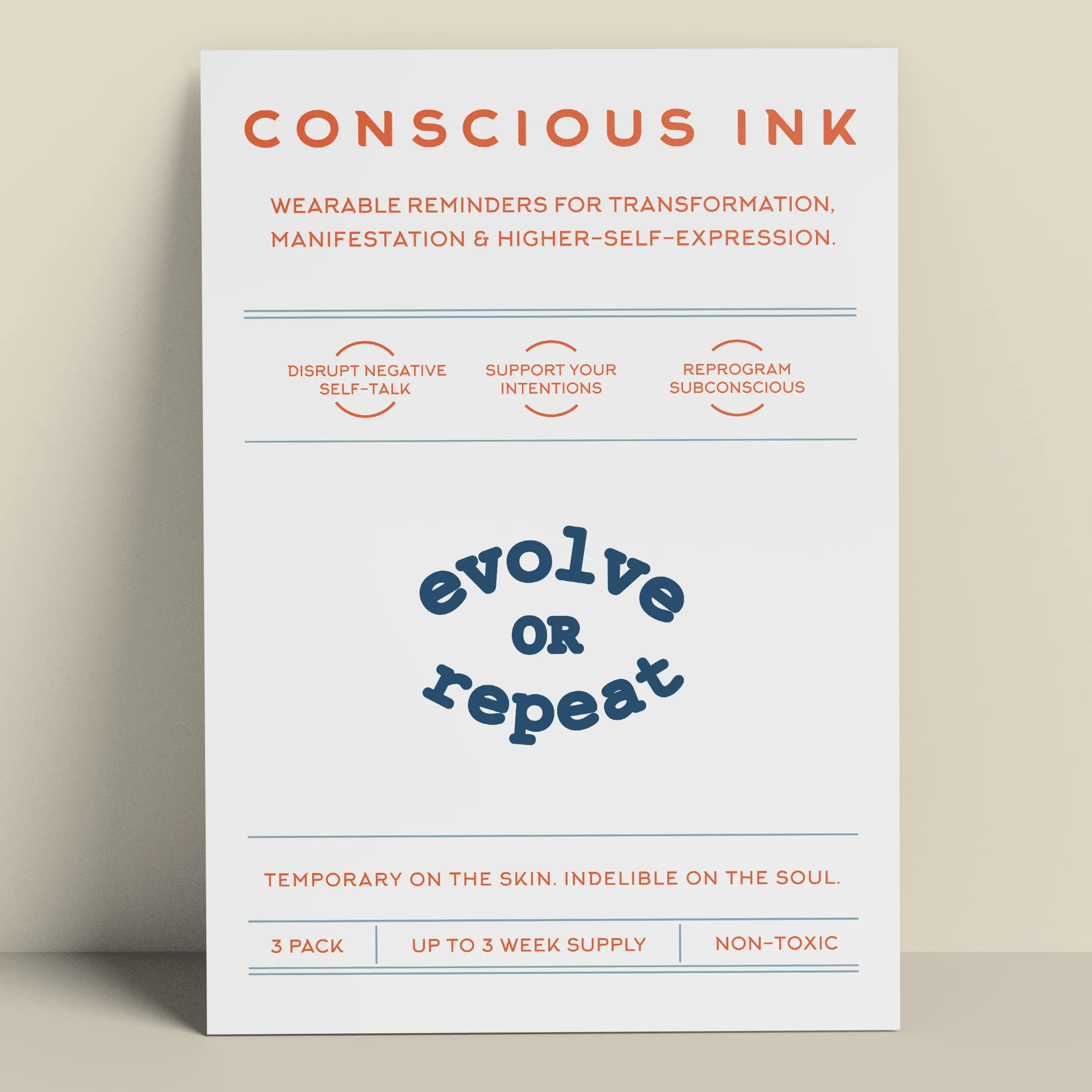 Evolve Or Repeat Manifestation Tattoo