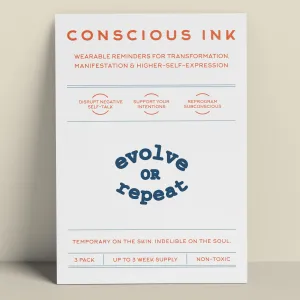 Evolve Or Repeat Manifestation Tattoo