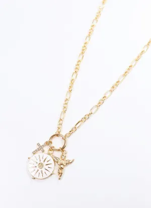 Fane Charm Necklace Gold