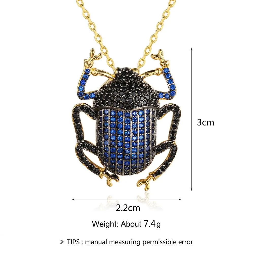 Fashion Jewelry Animal Insects Frog Pendant Necklace, Trendy Gift for Women