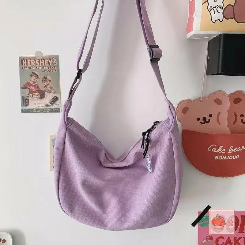 Fashion Simple Japanese Style All-matching Candy Color Fashionable New Women's Shoulder Messenger Bag