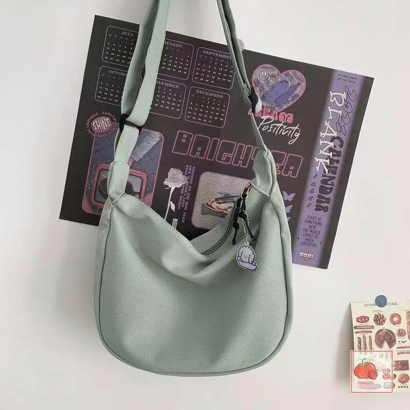 Fashion Simple Japanese Style All-matching Candy Color Fashionable New Women's Shoulder Messenger Bag