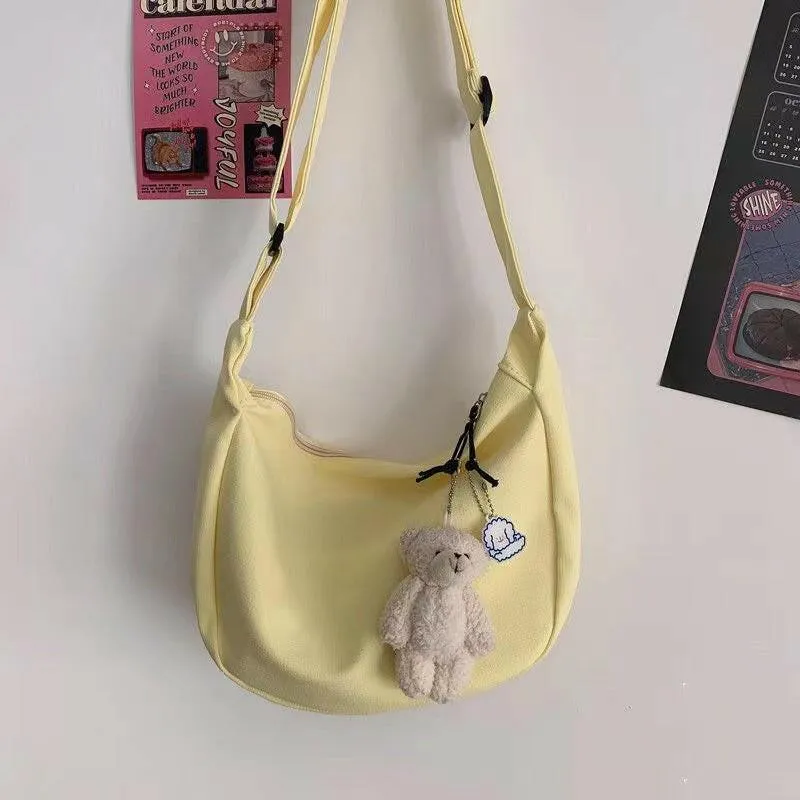 Fashion Simple Japanese Style All-matching Candy Color Fashionable New Women's Shoulder Messenger Bag