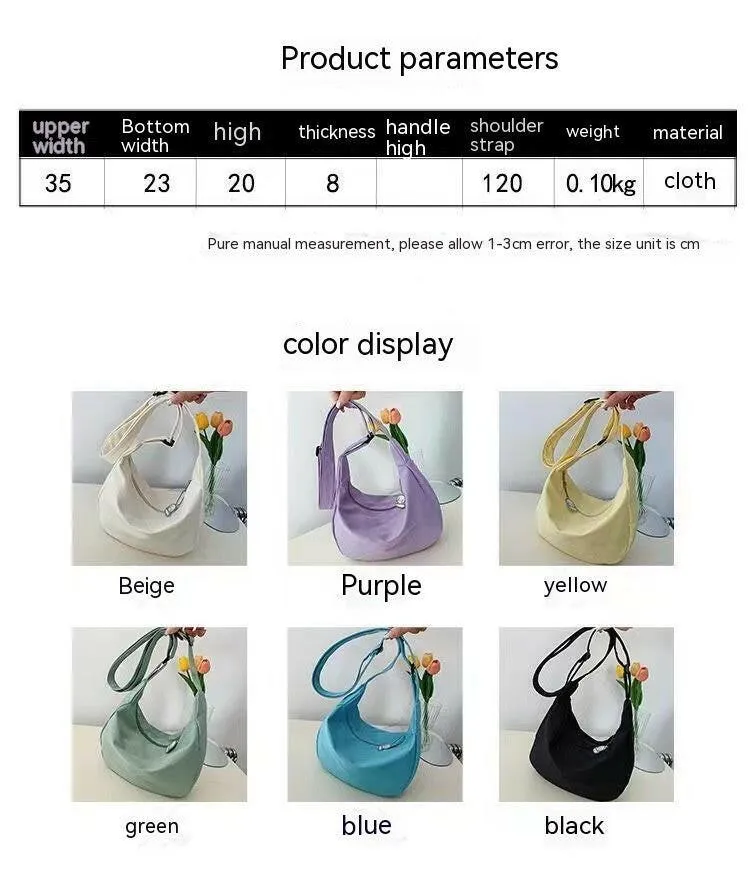 Fashion Simple Japanese Style All-matching Candy Color Fashionable New Women's Shoulder Messenger Bag