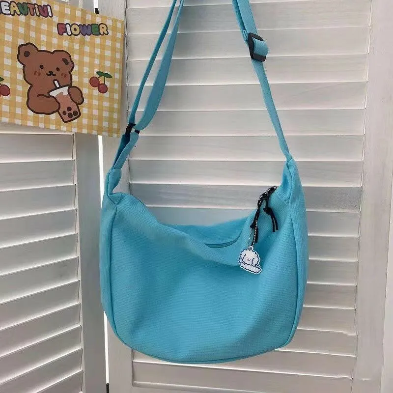 Fashion Simple Japanese Style All-matching Candy Color Fashionable New Women's Shoulder Messenger Bag
