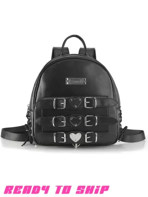 FAUX LEATHER MINI BACKPACK