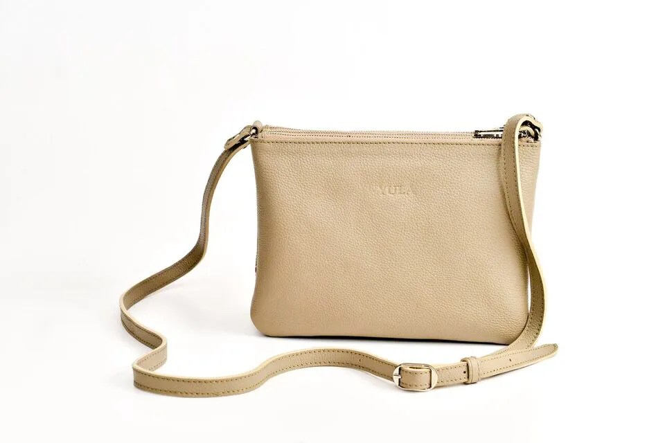 FAY Triple -zip Crossbody Bag - Beige