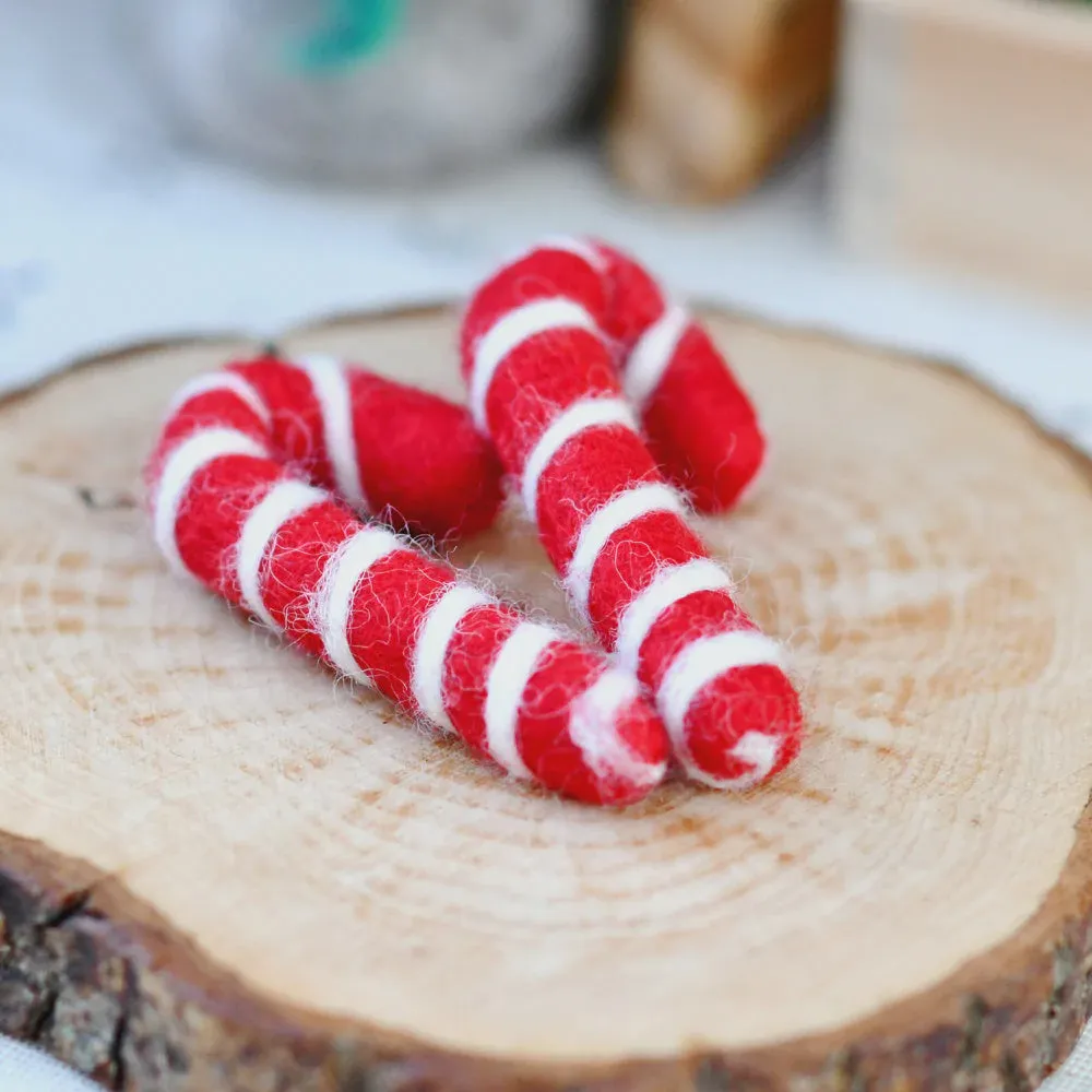 Felt Candy Canes - Set of 2