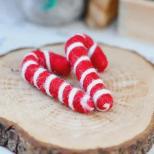 Felt Candy Canes - Set of 2