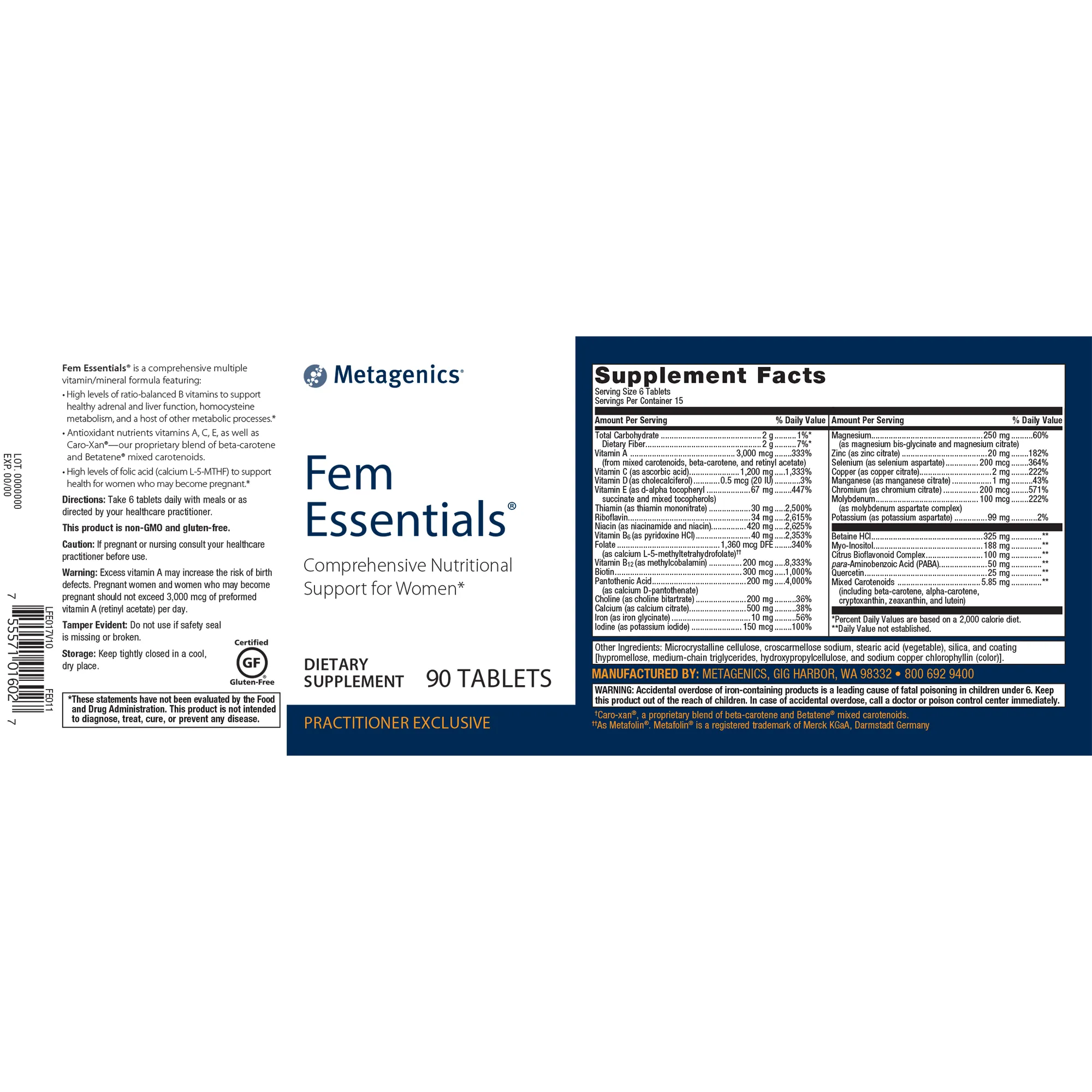 Fem Essentials® <br>Comprehensive Nutritional Support for Women*