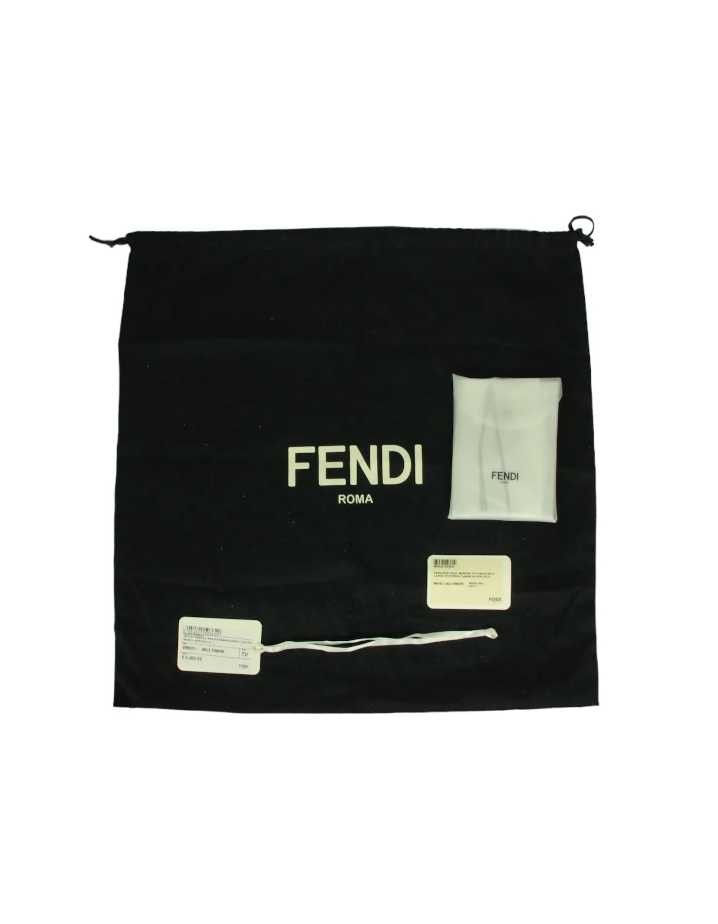 Fendi Black Selleria Peekaboo Satchel Bag w/ Snakeskin Handle