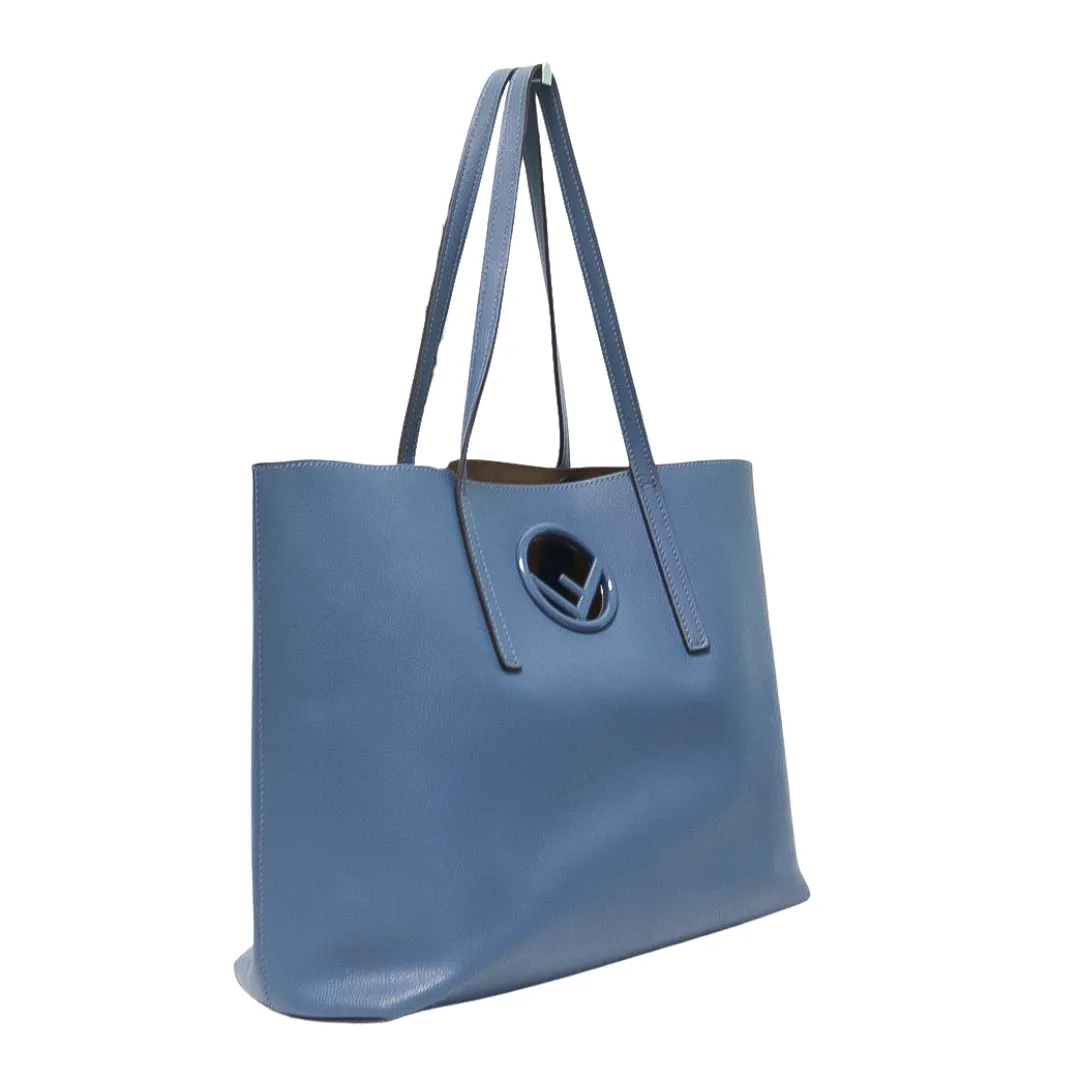 FENDI VITELLO VIENNA ENAMEL F SHOPPING TOTE