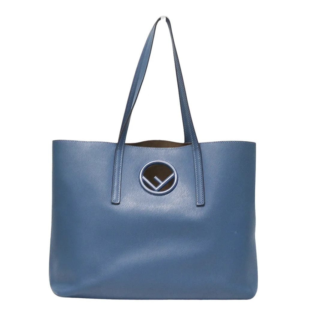 FENDI VITELLO VIENNA ENAMEL F SHOPPING TOTE